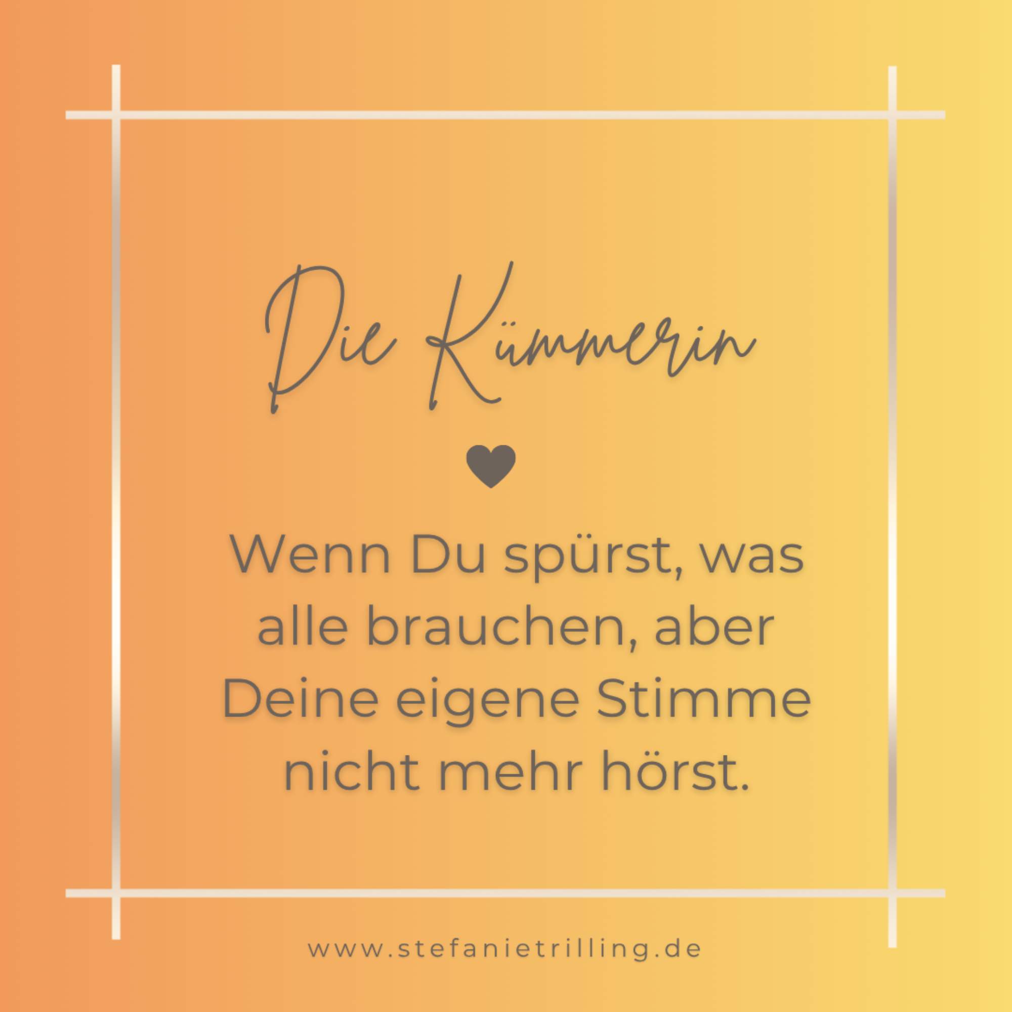 emotionale Verantwortung übernehmen – innere Last mittragen